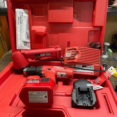 Milwaukee drill & flashlight