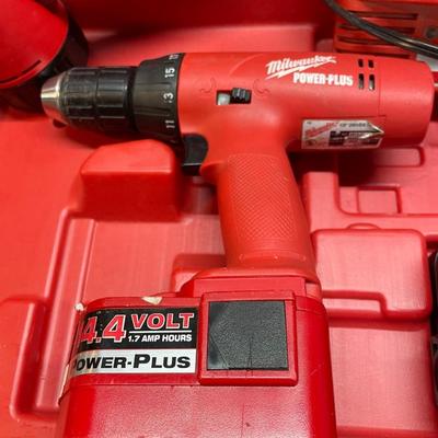 Milwaukee drill & flashlight