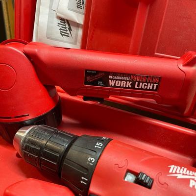 Milwaukee drill & flashlight