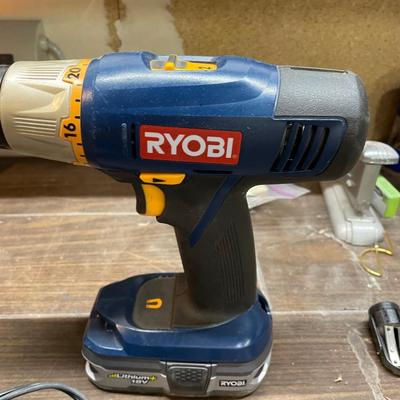 RYobi flashlight and drill