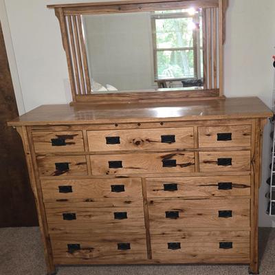 13 Drawer Dresser with Mirror