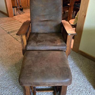 Super Nice Glide Rocker with Gliding Ottoman