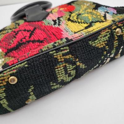 Vintage Floral Tapestry Bag
