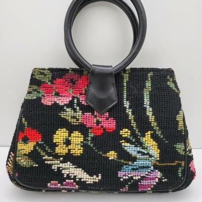 Vintage Floral Tapestry Bag