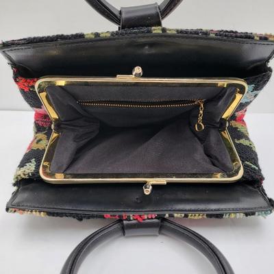 Vintage Floral Tapestry Bag