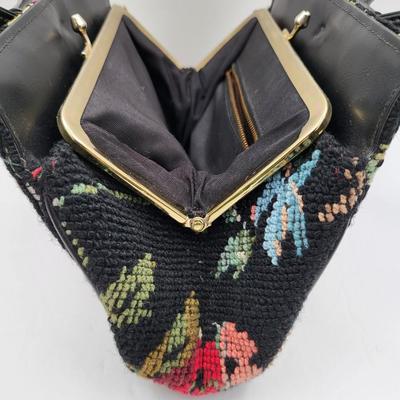 Vintage Floral Tapestry Bag