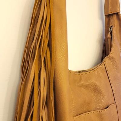 Carlos Santana Large Hobo-Style Fringe Handbag