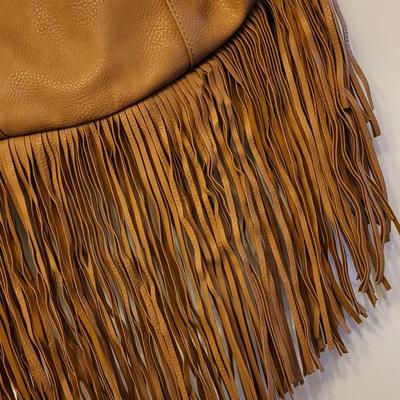 Carlos Santana Large Hobo-Style Fringe Handbag