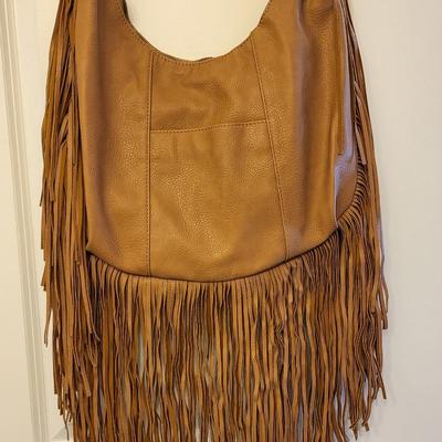 Carlos Santana Large Hobo-Style Fringe Handbag