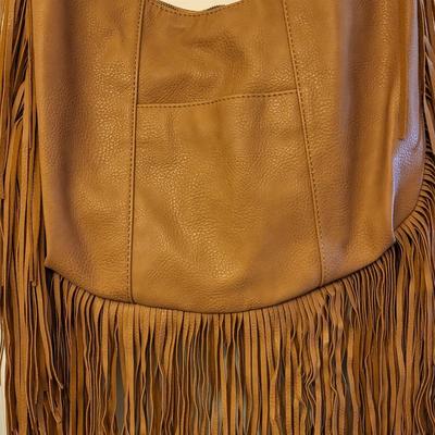 Carlos Santana Large Hobo-Style Fringe Handbag
