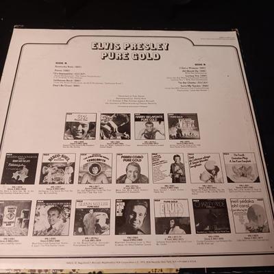 "ELVIS SINGS FLAMING STAR" & "ELVIS PURE GOLD" VINYL RECORDS