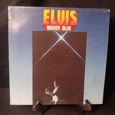 ELVIS "BURNING LOVE" & "MOODY BLUE" VINYL RECORDS