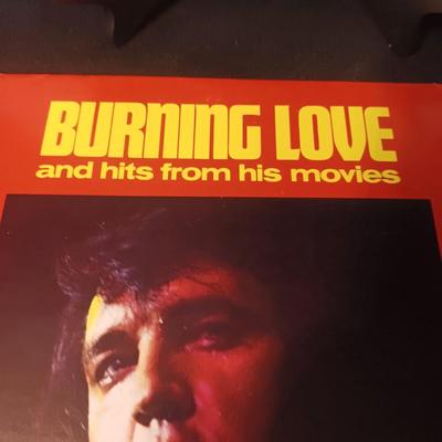 ELVIS "BURNING LOVE" & "MOODY BLUE" VINYL RECORDS