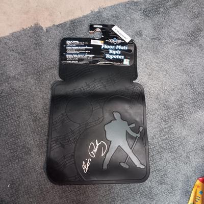 PAIR OF NEW ELVIS RUBBER FLOOR MATS