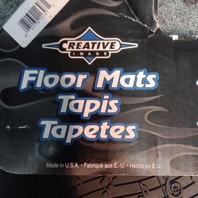 PAIR OF NEW ELVIS RUBBER FLOOR MATS