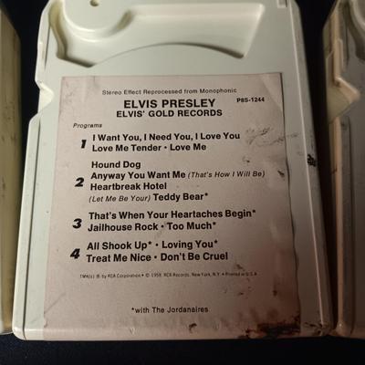 7 ELVIS PRESLEY MUSIC ON 8-TRACK TAPES