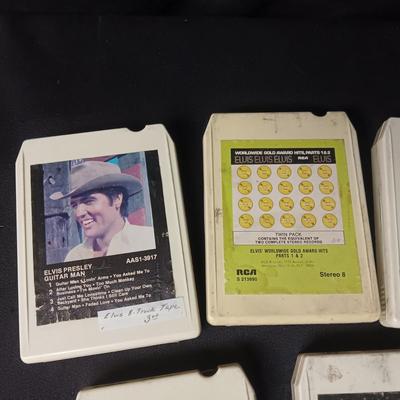 7 ELVIS PRESLEY MUSIC ON 8-TRACK TAPES
