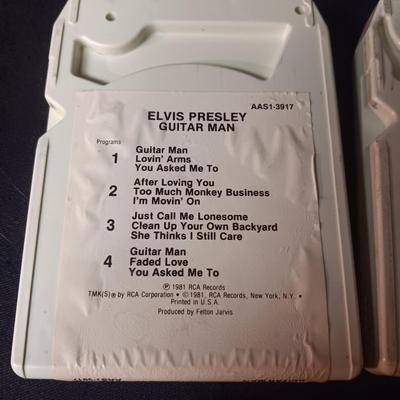 7 ELVIS PRESLEY MUSIC ON 8-TRACK TAPES