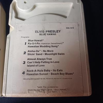 7 ELVIS PRESLEY MUSIC ON 8-TRACK TAPES