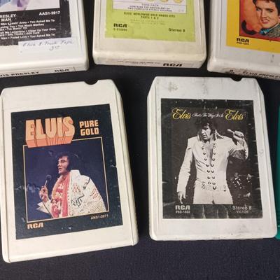 7 ELVIS PRESLEY MUSIC ON 8-TRACK TAPES