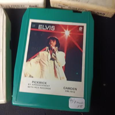 7 ELVIS PRESLEY MUSIC ON 8-TRACK TAPES