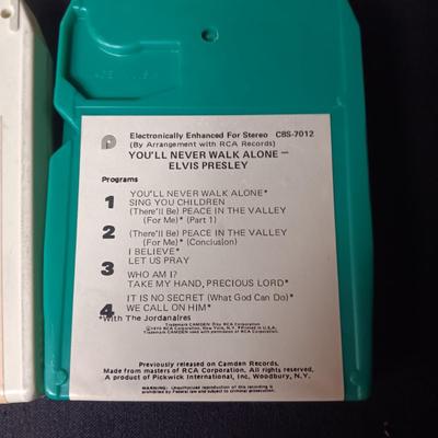 7 ELVIS PRESLEY MUSIC ON 8-TRACK TAPES