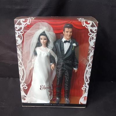 ELVIS AND PRISCILLA BARBIE DOLL COLLECTIBLES