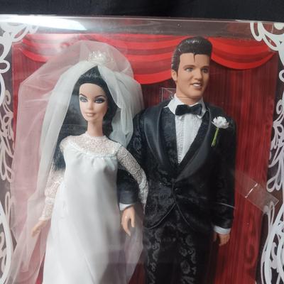 ELVIS AND PRISCILLA BARBIE DOLL COLLECTIBLES