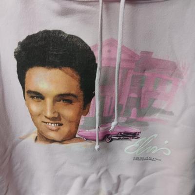 ELVIS PINK HOODIE SIZE XL