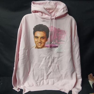 ELVIS PINK HOODIE SIZE XL