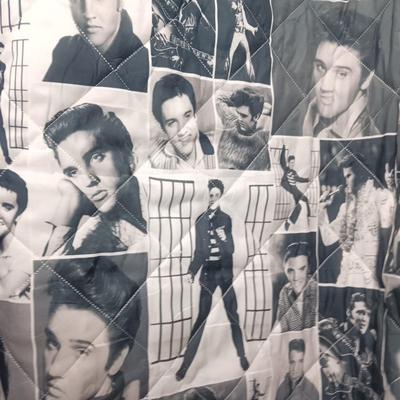 ELVIS QUILTED THROW BLANKET