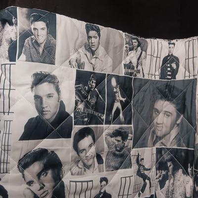 ELVIS QUILTED THROW BLANKET