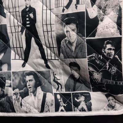 ELVIS QUILTED THROW BLANKET