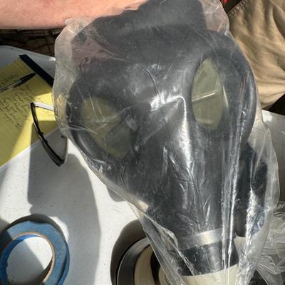 German Gas Mask Militaria w Ammo Box