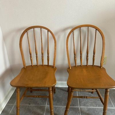 Three Wooden Chairs (See Description)