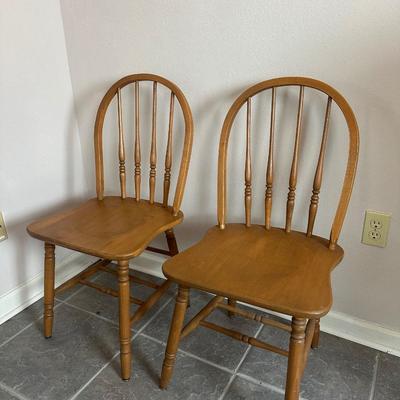 Three Wooden Chairs (See Description)