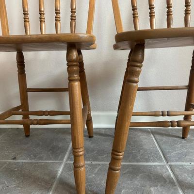 Three Wooden Chairs (See Description)