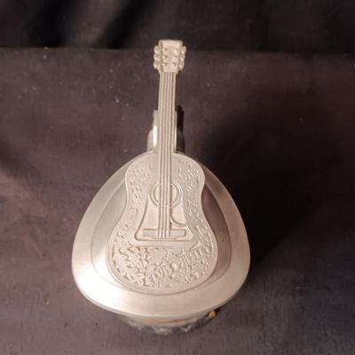 STONEWARE AND PEWTER "HEARTBREAK HOTEL" STEIN