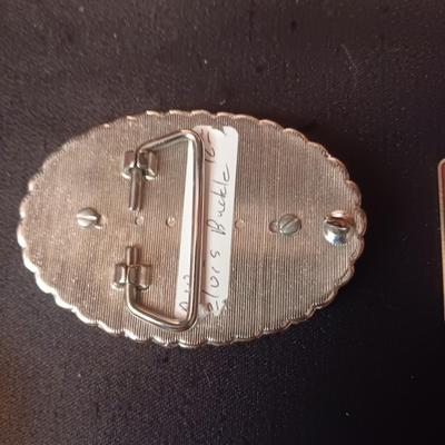 ELVIS TIN BOX WITH STRAP, BELT BUCKLE AND PIN