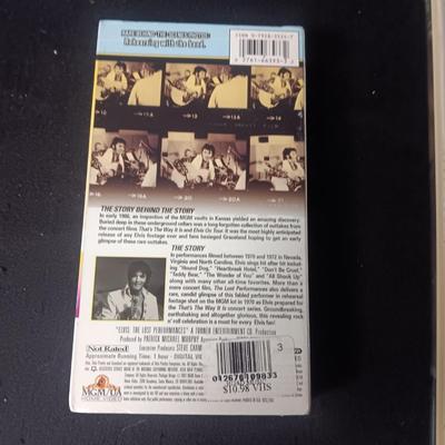 "ELVIS" COFFEE TABLE BOOK AND 2 VHS TAPES