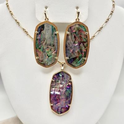 KENDRA SCOTT ~ Danielle ~ Abalone Necklace & Matching E/R