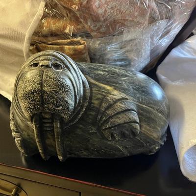 Walrus Statue -Soapstone
