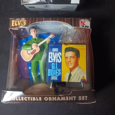 2 ELVIS ORNAMENTS