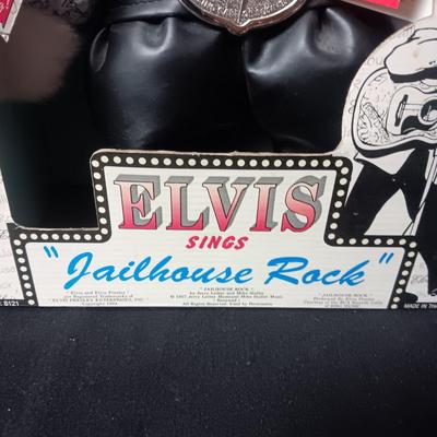 SINGING ELVIS PLUSH DOG "JAILHOUSE ROCK"