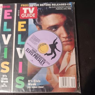2 TV GUIDES W/NEVER BEFORE RELEASED VERSION OF SONG ON DISCS