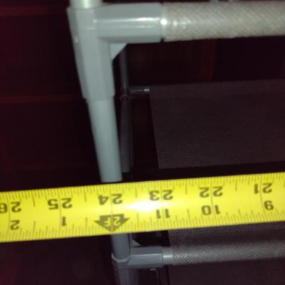 Shoe Organizer with Fabric Shelves