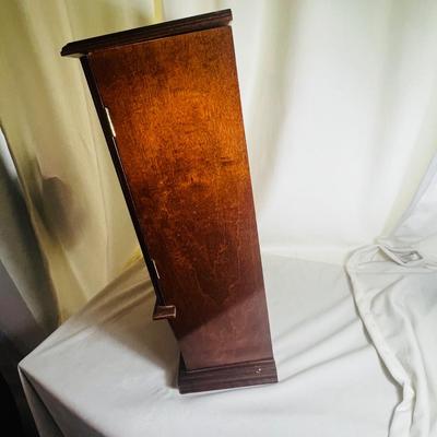 Vintage Hand Made Jewelry Armoire Cabinet Box Storage Chest Stand Organizer