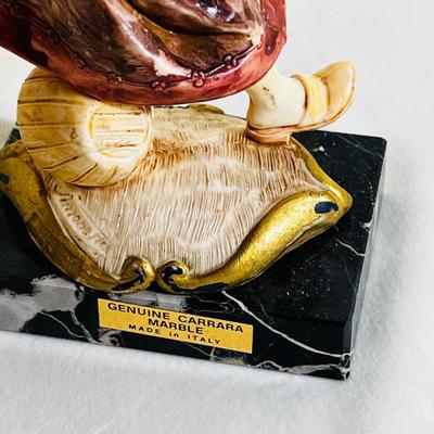 Vtg Italian Depose Genuine CARRARA Marble Serving Girl Figurine Statue Simonelli