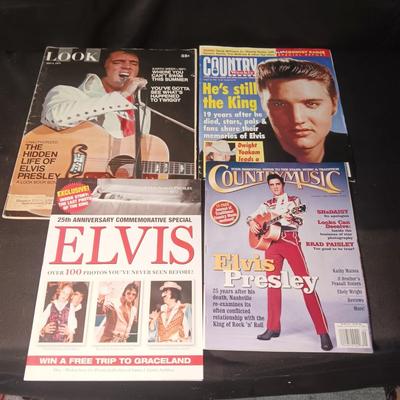 4 MAGAZINES INCLUDING ELVIS