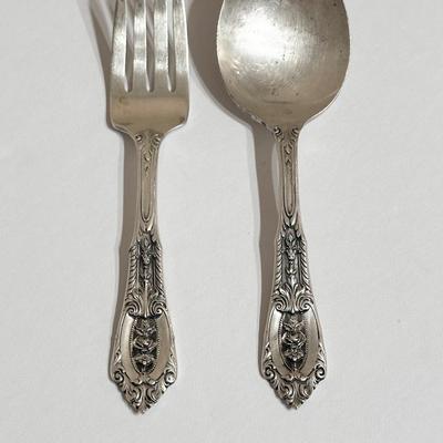 STERLING ~ Wallace Silver ~ "Rose Point" ~ (1934) ~ Gorgeous ~ 60 Piece Set